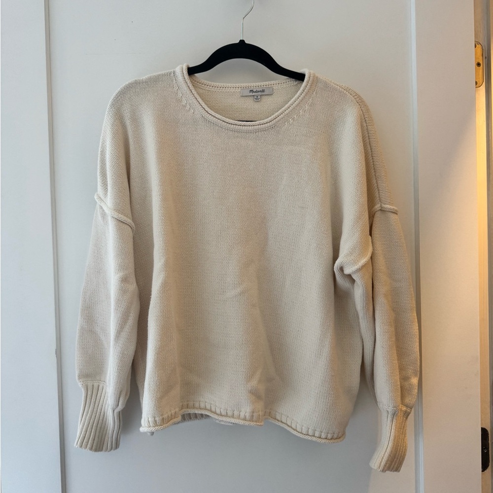 Madewell Cream Crew Neck Sweater